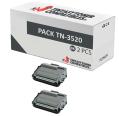 Compatível Pacote 2x Brother TN-3520