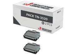 Compatível Pacote 2x Brother TN-3520