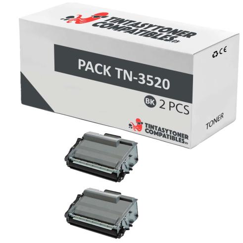 Compatível Pacote 2x Brother TN-3520