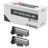 Compatível Pack 2x Brother TN2510XL Preto