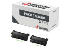 Compatível Pacote 2x Brother TN3600