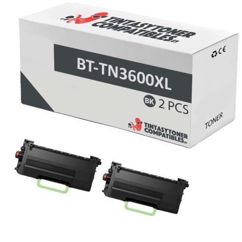 Compatível Pacote 2x Brother TN3600XL