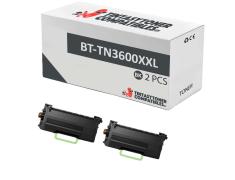Compatível Pacote 2x Brother TN3600XXL