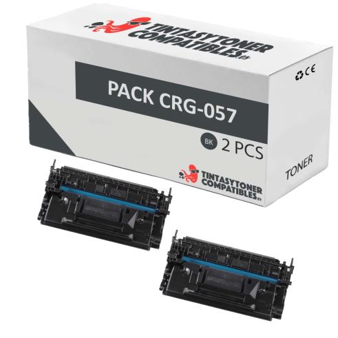 Compatível Pack 2x Canon 057 Preto