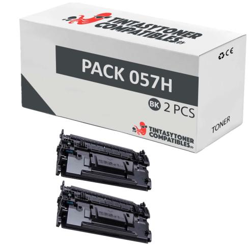 Compatível Pack 2x Canon 057H Preto