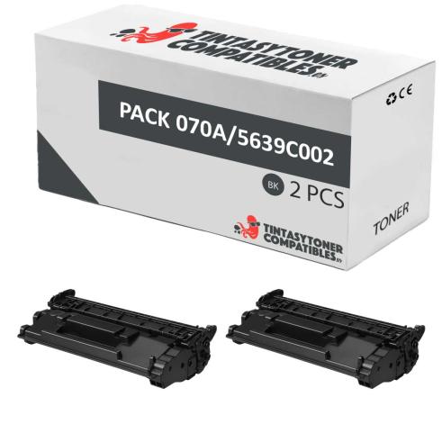 Compatível Pack 2x Canon 070A Preto