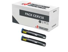 Compatível Pack 2x Canon C-EXV18