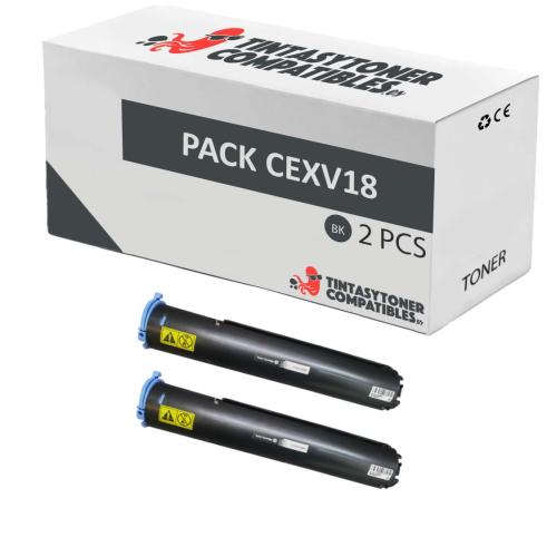 Compatível Pack 2x Canon C-EXV18