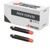 Compatível Pack 2x Canon C-EXV33 Preto