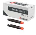 Compatível Pack 2x Canon C-EXV33 Preto