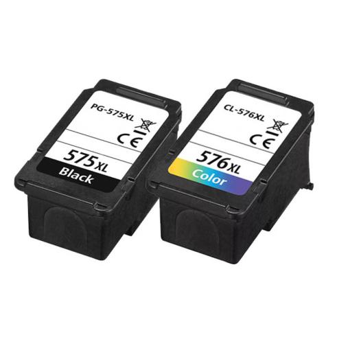 Compatível Pacote 2x Canon PG575XL / CL576XL
