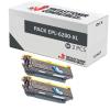 Compatível Pacote 2x Epson EPL 6200 (Alta Capacidade)