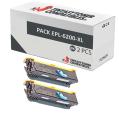 Compatível Pacote 2x Epson EPL 6200 (Alta Capacidade)