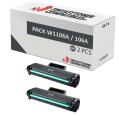 Compatível Pacote 2x HP 106A / W1106A