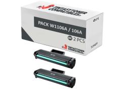Compatível Pacote 2x HP 106A / W1106A