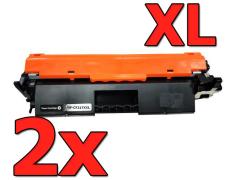 Compatível Pacote 2X HP CF217A XXL Premium (alta capacidade)