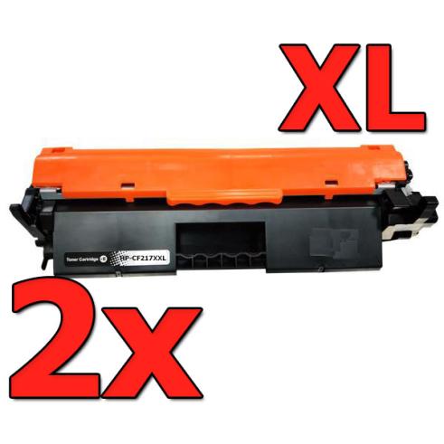 Compatível Pacote 2X HP CF217A XXL Premium (alta capacidade)