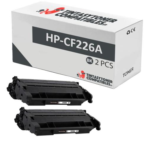 Compatível Pacote 2x HP CF226A Preto Premium