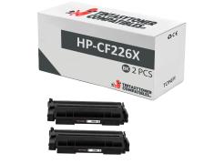 Compatível Pacote 2x HP CF226X Preto Premium