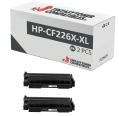 Compatível Pacote 2x HP CF226X-XL Preto Premium