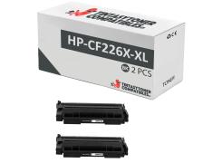 Compatível Pacote 2x HP CF226X-XL Preto Premium