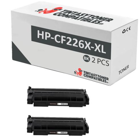 Compatível Pacote 2x HP CF226X-XL Preto Premium