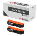Compatível Pacote 2x HP CF230X Premium Chip