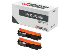 Compatível Pacote 2x HP CF230X Premium Chip