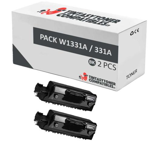 Compatível Pack 2x Hp W1331A Preto