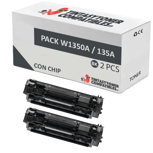 Compatível Pack 2x HP W1350A Preto