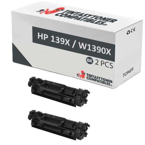 Compatível Pacote 2x HP W1390X Preto
