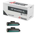 Compatível Pack 2x HP W1420A-XL Preto (Com Chip)