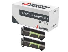 Compatível Pack 2x Konica Minolta TNP40 Preto