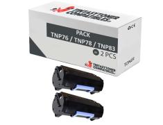 Compatível Pack 2x Konica Minolta TNP76 / TNP78 / TNP83 Preto
