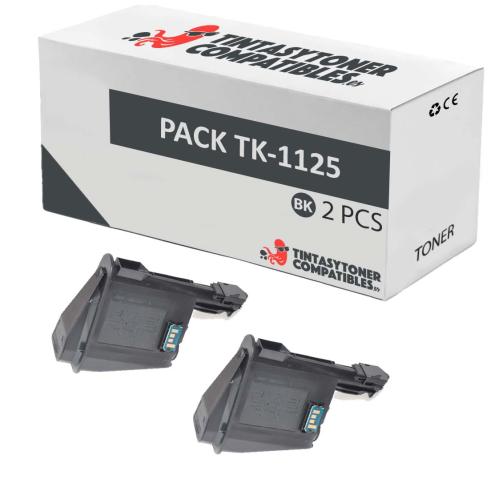 Compatível Pack 2x Kyocera TK-1125