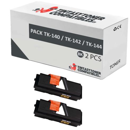 Compatível Pack 2x Kyocera TK-140 / TK-142 / TK-144