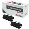 Compatível Pacote 2x Lexmark E230 / E240 / E330 Preto