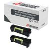 Compatível Pack 2x Lexmark MS310 / MS312 / MS410 / MS415 / MS510 / MS610 Preto