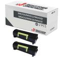 Compatível Pack 2x Lexmark MS310 / MS312 / MS410 / MS415 / MS510 / MS610 Preto