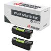 Compatível Pacote 2x Lexmark MS810 / MS811 / MS812 (25k) 52D2H00 / 522H