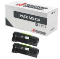 Compatível Pacote 2x Lexmark MX310 / MX410 / MX510 / MX511 / MX611