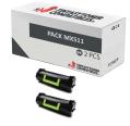 Compatível PACK 2X LEXMARK MX510 / MX511 / MX611