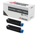 Compatível pack 2x OKI B401 / MB441 / MB451