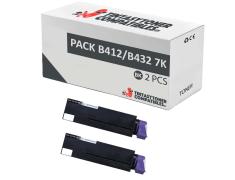 Compatível Pack 2x OKI B412 / B432 / B512 / MB472 / MB492 / MB562 (7k)