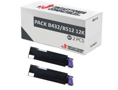 Compatível Pack 2x OKI B432 / B512 / MB492 / MB562 (12k)