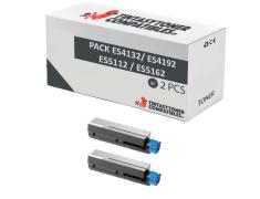 Compatível Pack 2x OKI ES4132 / ES4192 / ES5112 / ES5162