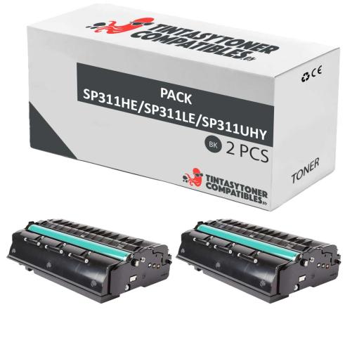 Compatível PACK 2X RICOH AFICIO SP 310 / SP 311 / SP 320 / SP 325 XXL