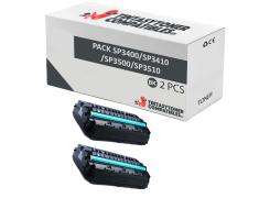 Compatível Pacote 2x Ricoh Aficio SP 3400 / SP 3410 / SP 3500 / SP 3510