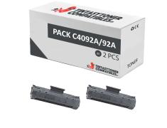 Compatível Pack 2x Toner HP C4092A