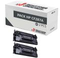 Compatível Pacote 2x Toner HP CF287A